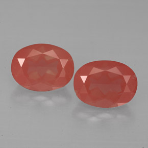 Andesina labradorite naturale rosso da  ct, taglio ovale, VS