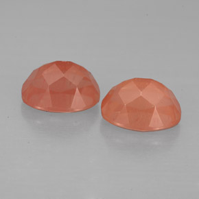 Andesina labradorite naturale rosso da  ct, taglio ovale, VS
