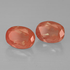 Gemme di Andesina Labradorite Miele rosso naturale da  ct, Taglio ovale, VS