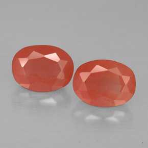 Andesina labradorite naturale rosso da  ct, taglio ovale, VS