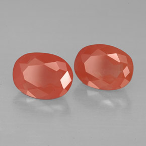 Andesina labradorite naturale rosso da  ct, taglio ovale, VS