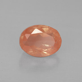 Andesina labradorite naturale rosso da 1,49 ct, taglio ovale, VS