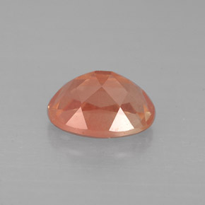 Andesina labradorite naturale rosso da 1,40 ct, taglio ovale, VS