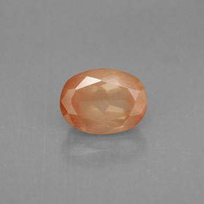 Andesina labradorite naturale rosso da 1,61 ct, taglio ovale, VS