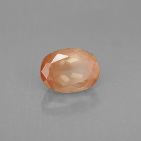 Andesina labradorite naturale rosso da 1,61 ct, taglio ovale, VS