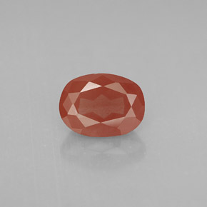 Andesina labradorite naturale rosso da 1,33 ct, taglio ovale, VS