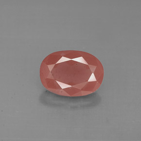 Andesina labradorite naturale rosso da 0,85 ct, taglio ovale, VS