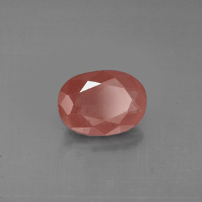 Andesina labradorite naturale rosso da 0,85 ct, taglio ovale, VS