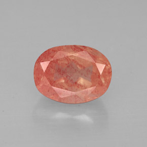 Andesina labradorite naturale rosso da 1,50 ct, taglio ovale, VS