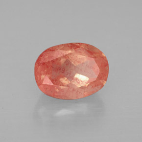 Andesina labradorite naturale rosso da 1,50 ct, taglio ovale, VS