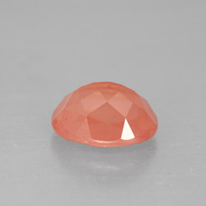 Andesina labradorite naturale rosso da 1,96 ct, taglio ovale, VS