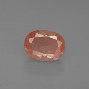 Andesina Labradorite Miele rosso naturale da 1.18 ct, Taglio ovale, VS