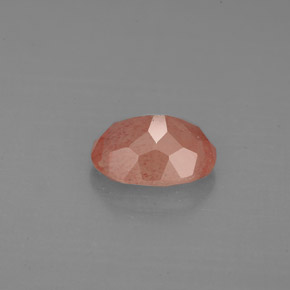 Andesina Labradorite Miele rosso naturale da 1.18 ct, Taglio ovale, VS