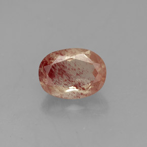 Andesina labradorite naturale rosso da 1,36 ct, trasparente, trasparente/traslucido