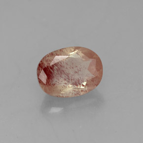 Andesina labradorite naturale rosso da 1,36 ct, trasparente, trasparente/traslucido