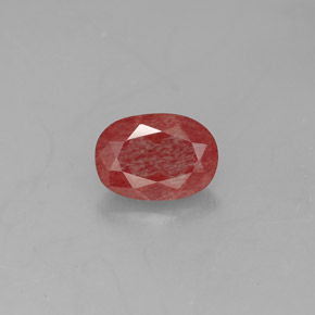 Andesina labradorite naturale rosso da 0,82 ct, trasparente, trasparente/traslucido
