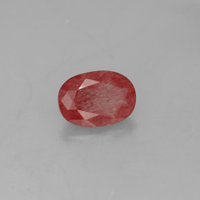 Andesina labradorite naturale rosso da 0,82 ct, trasparente, trasparente/traslucido