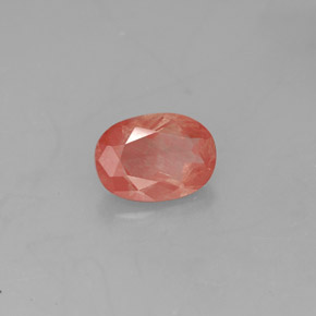Andesina labradorite naturale rosso da 0,79 ct, trasparente, trasparente/traslucido