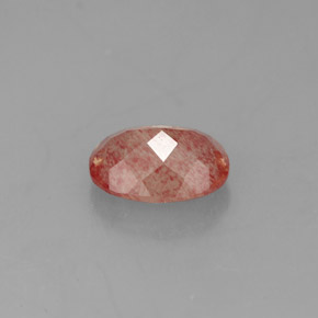 Andesina Labradorite Miele rosso naturale da 1.18 ct, Trasparente, Trasparente/Traslucido