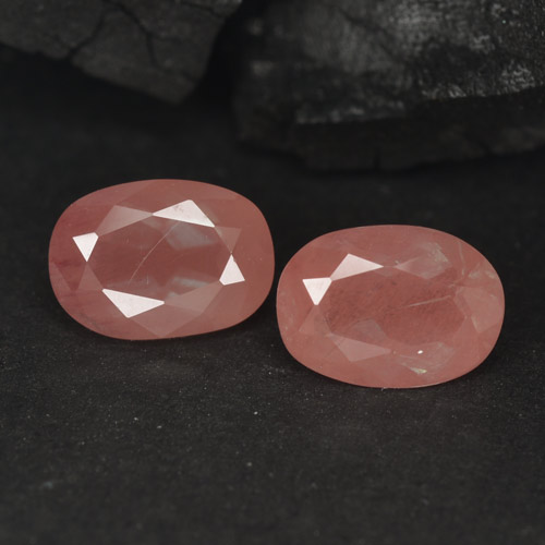 Gemme di Andesina Labradorite Arancio rossastro pallido naturale da 1.90 ct, Taglio ovale, VVS-VS