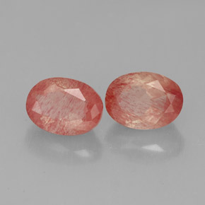 Andesina labradorite naturale rosso da  ct, trasparente, trasparente/traslucido