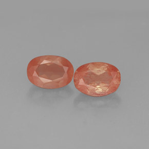 Andesina labradorite naturale rosso da  ct, trasparente, trasparente/traslucido