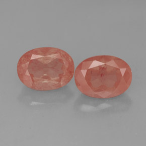 Gemme di Andesina Labradorite Miele rosso naturale da  ct, Taglio ovale, Traslucido