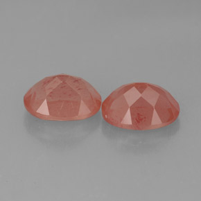 Gemme di Andesina Labradorite Miele rosso naturale da  ct, Taglio ovale, Traslucido