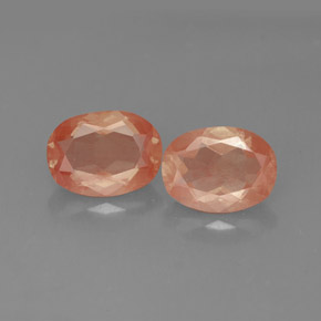 Andesina labradorite naturale rosso da  ct, taglio ovale, trasparente