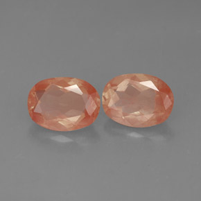 Andesina labradorite naturale rosso da  ct, taglio ovale, trasparente