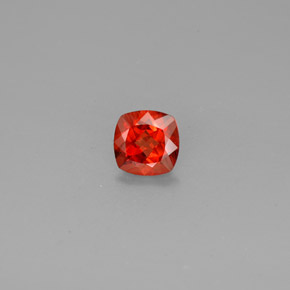 Andesina labradorite naturale arancione da 0,73 ct, taglio a cuscino, VVS-VS
