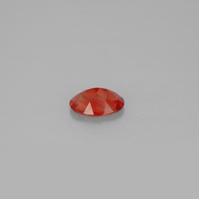 Andesina labradorite naturale arancione da 0,79 ct, taglio ovale, VVS-VS
