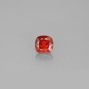 Andesina labradorite naturale arancione da 0,77 ct, taglio a cuscino, VS
