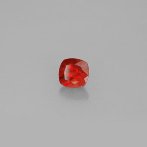 Andesina labradorite naturale arancione da 0,77 ct, taglio a cuscino, VS