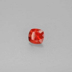 Andesina Labradorite Miele arancione naturale da 0.72 ct, Taglio a cuscino, VS