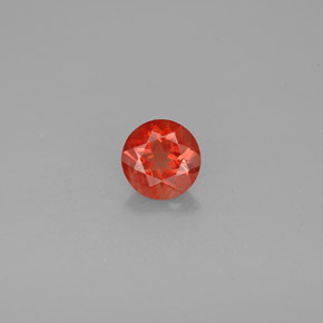 Andesina labradorite naturale rosso da 0,94 ct, taglio rotondo, VS