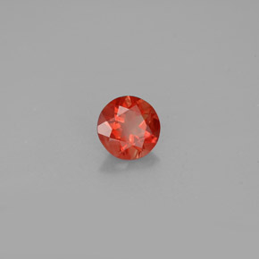 Andesina labradorite naturale rosso da 0,94 ct, taglio rotondo, VS