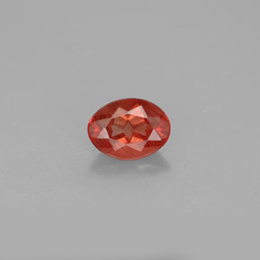 Andesina labradorite naturale rosso da 1,03 ct, taglio ovale, VS