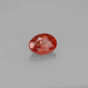 Andesina labradorite naturale rosso da 1,03 ct, taglio ovale, VS