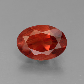 Andesina labradorite naturale rosso da 0,79 ct, taglio ovale, VS