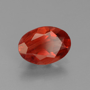 Andesina labradorite naturale rosso da 0,79 ct, taglio ovale, VS