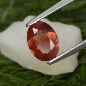 Andesina labradorite naturale rosso da 0,80 ct, taglio ovale, VS