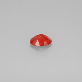 Andesina labradorite naturale arancione da 0,86 ct, taglio ovale, VS-SI