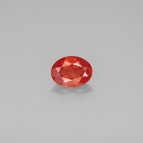 Andesina labradorite naturale arancione da 0,99 ct, taglio ovale, SI