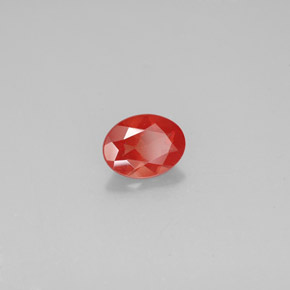 Andesina labradorite naturale arancione da 0,99 ct, taglio ovale, SI