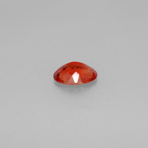 Andesina labradorite naturale arancione da 1,19 ct, taglio ovale, SI