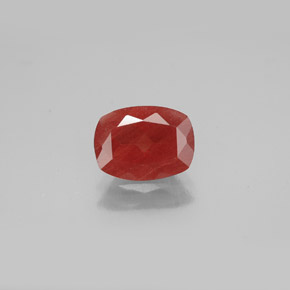 Andesina labradorite naturale rosso da 1,06 ct, taglio a cuscino, SI
