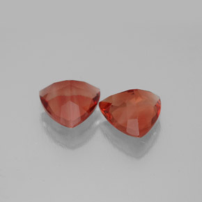 Andesina labradorite naturale arancione da  ct, trillion, VVS-VS