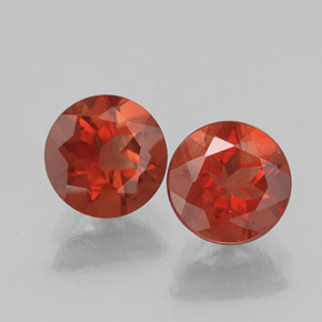 Gemme di Andesina Labradorite Miele arancione naturale da  ct, Taglio rotondo, VS