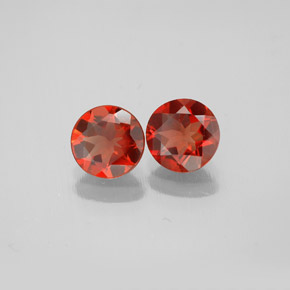 Andesina labradorite naturale arancione da  ct, taglio rotondo, VVS-VS